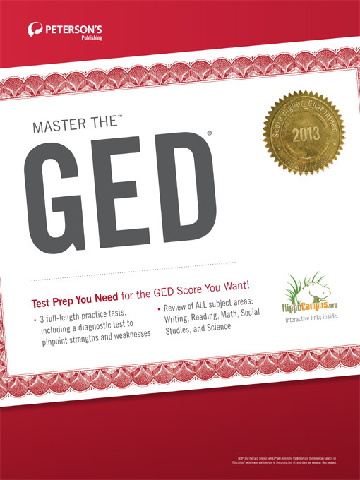 Title details for Master the GED 2013 by Peterson's - Available